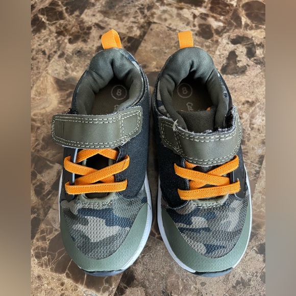 Cat & Jack Shoes Cat Jack Army Camouflage Toddler Boy Sneakers Size